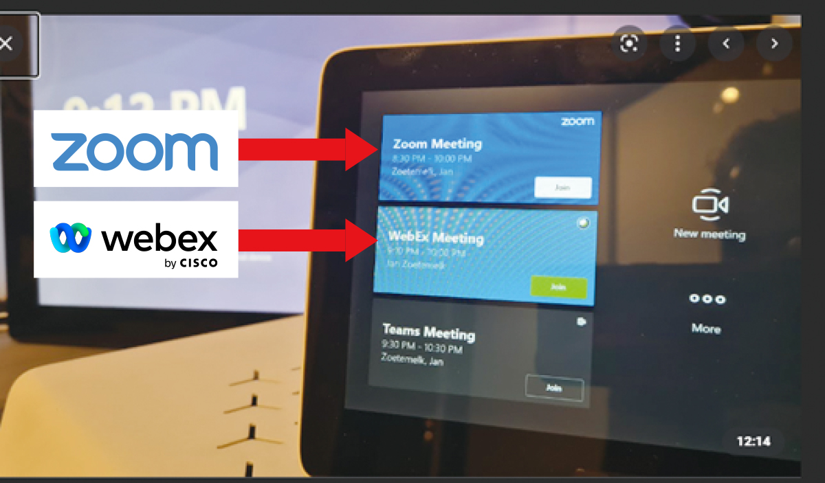 ZoomやWebexなどの他のオンライン会議にも接続できる
