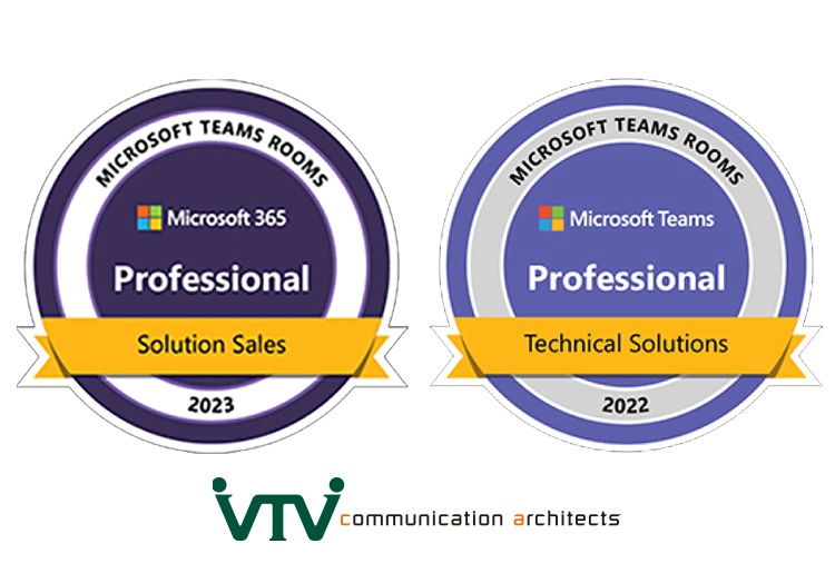 Microsoft Teams Rooms Solution Sales Professional Badge及びMicrosoft Teams Rooms Technical Solutions Professional Badge