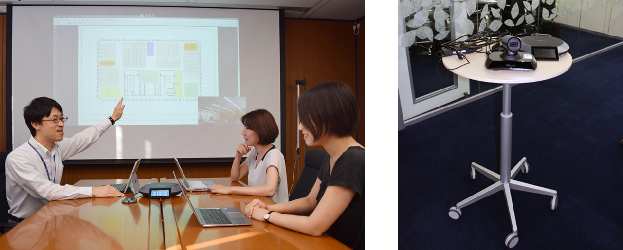 日本コンベンションサービス様 テレビ会議の様子