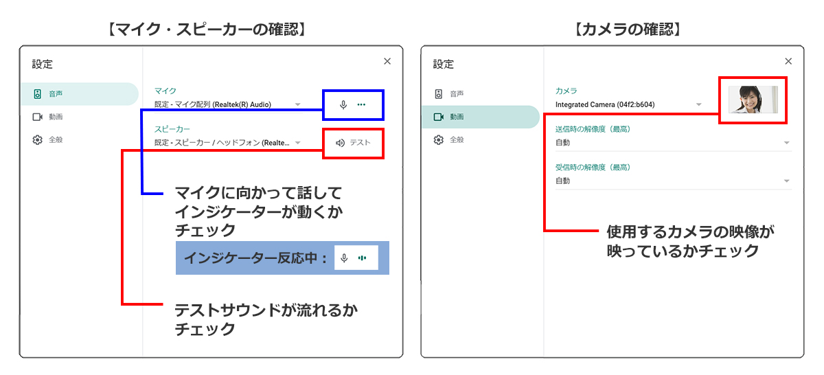参加手順3の2:デバイスを確認する