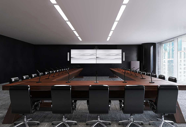 役員会議室：テレビ会議システム(H.323)の構成例