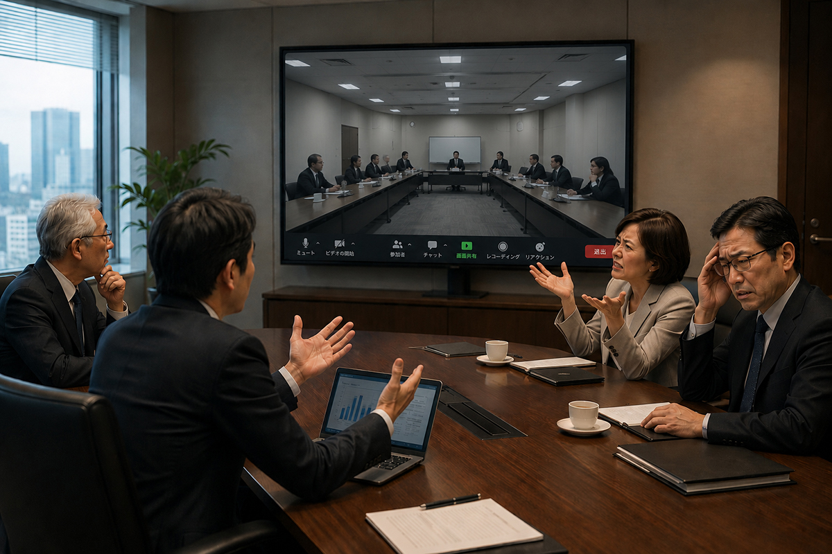 課題だらけの役員会議室のWeb会議改善