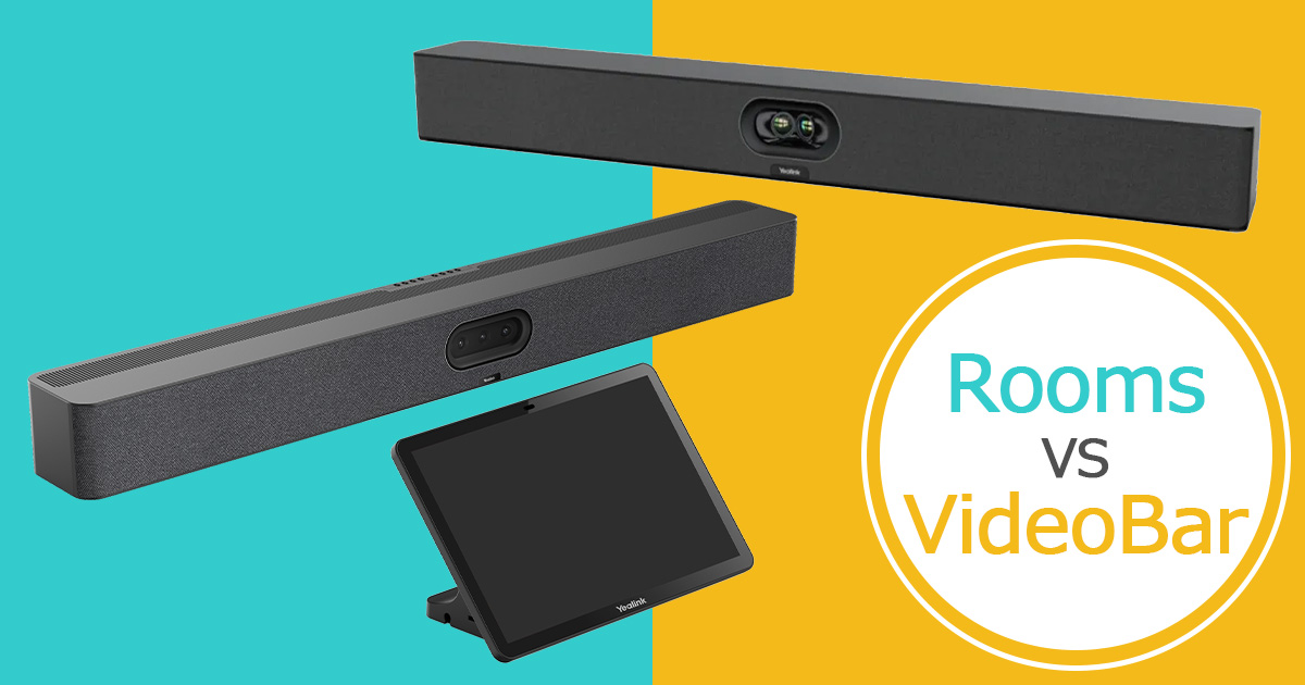 Microsoft Teams・Zoomの端末選び。Roomsとビデオバーの選び方と違いを分かりやすく解説