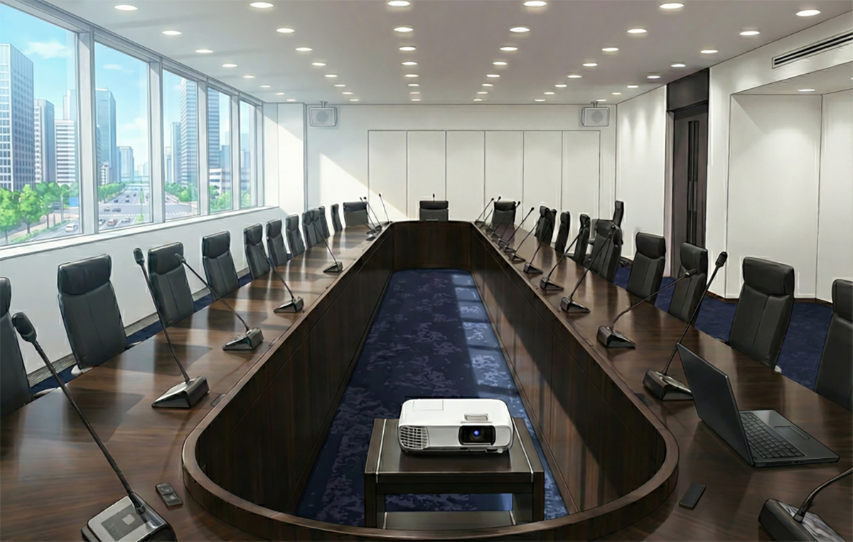 重要会議が行われる部屋の音響リプレイス